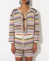 Maiami - Cotton Merino Striped Jacket