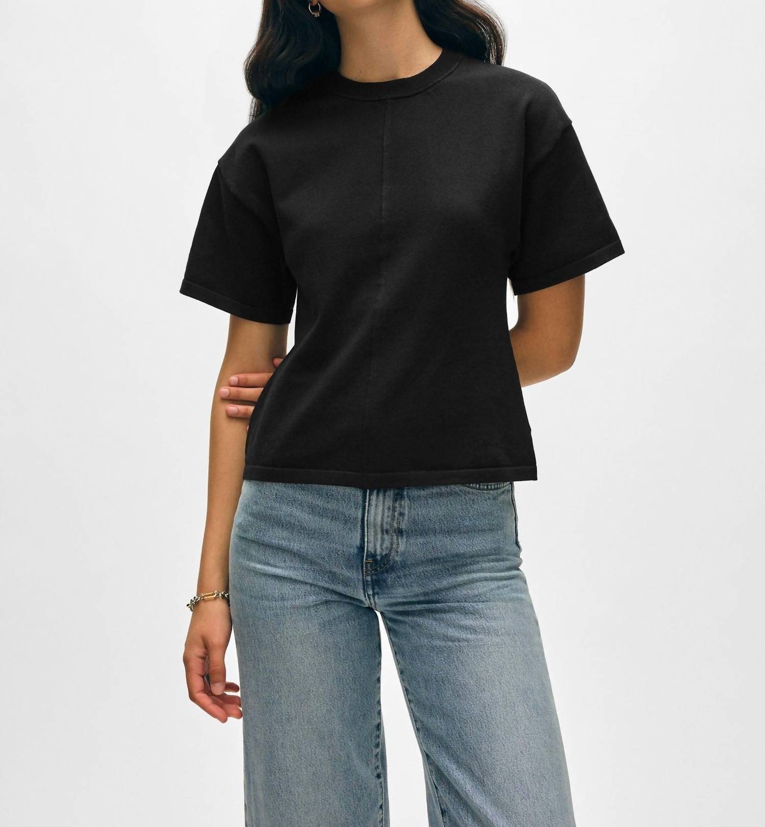 White + Warren - Organic Cotton Waisted Shirt