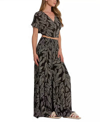 Elan - Cartagena Print Palazzo Pants