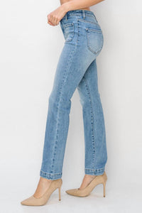 Risen - High Rise Ankle Bootcut Patch Pocket Jeans