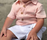 Me & Henry - Kids' Helford Woven Onesie