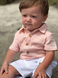 Me & Henry - Kids' Helford Woven Onesie