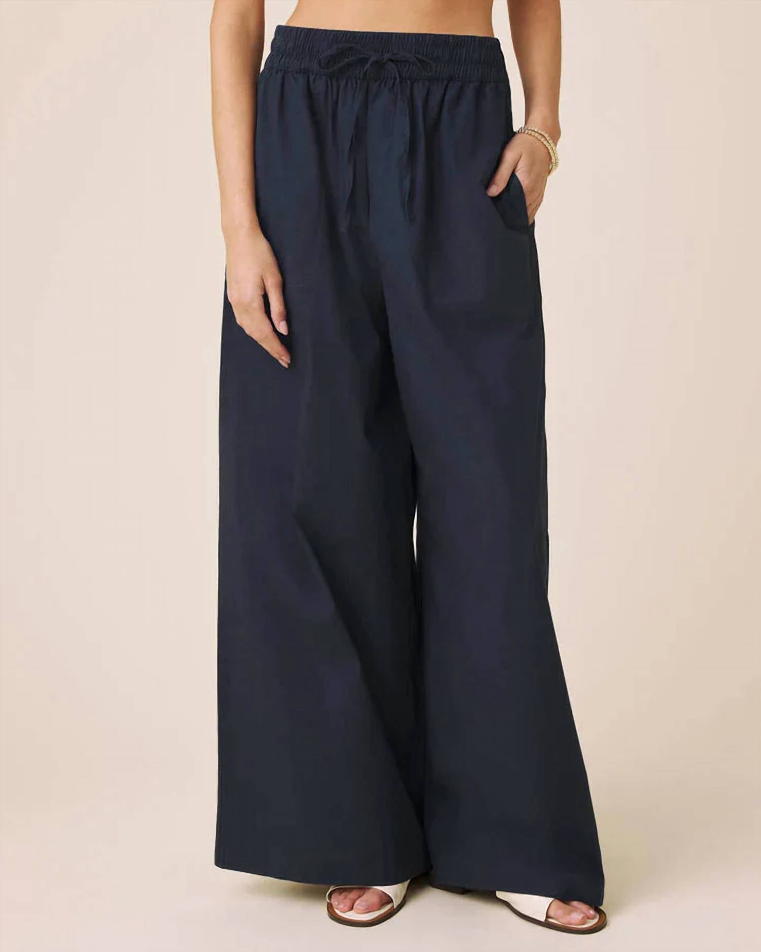Splendid - Mallory Poplin Wide Leg Pants