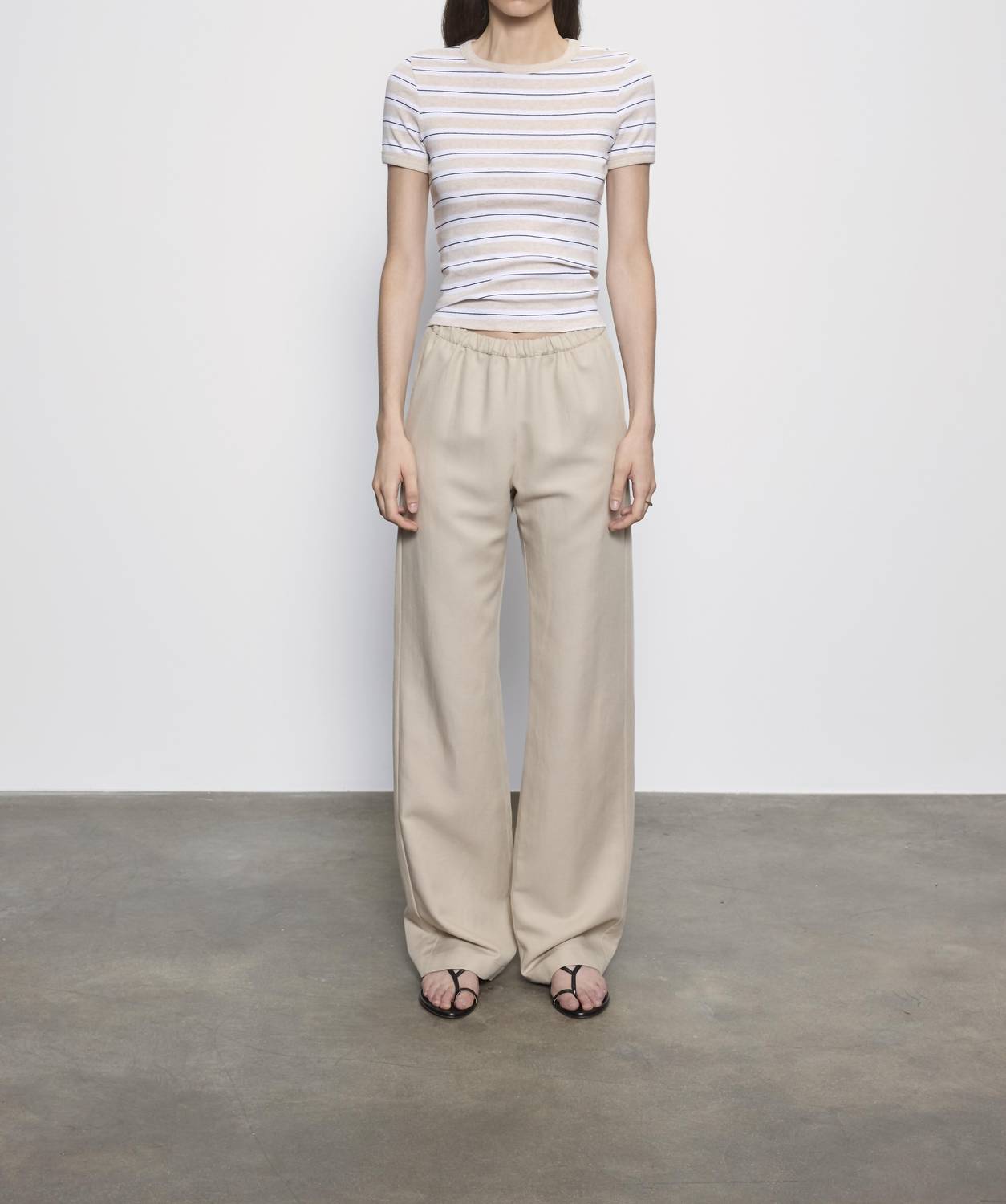 Enza Costa - COTTON STRIPE CLASSIC SHORT SLEEVE TEE