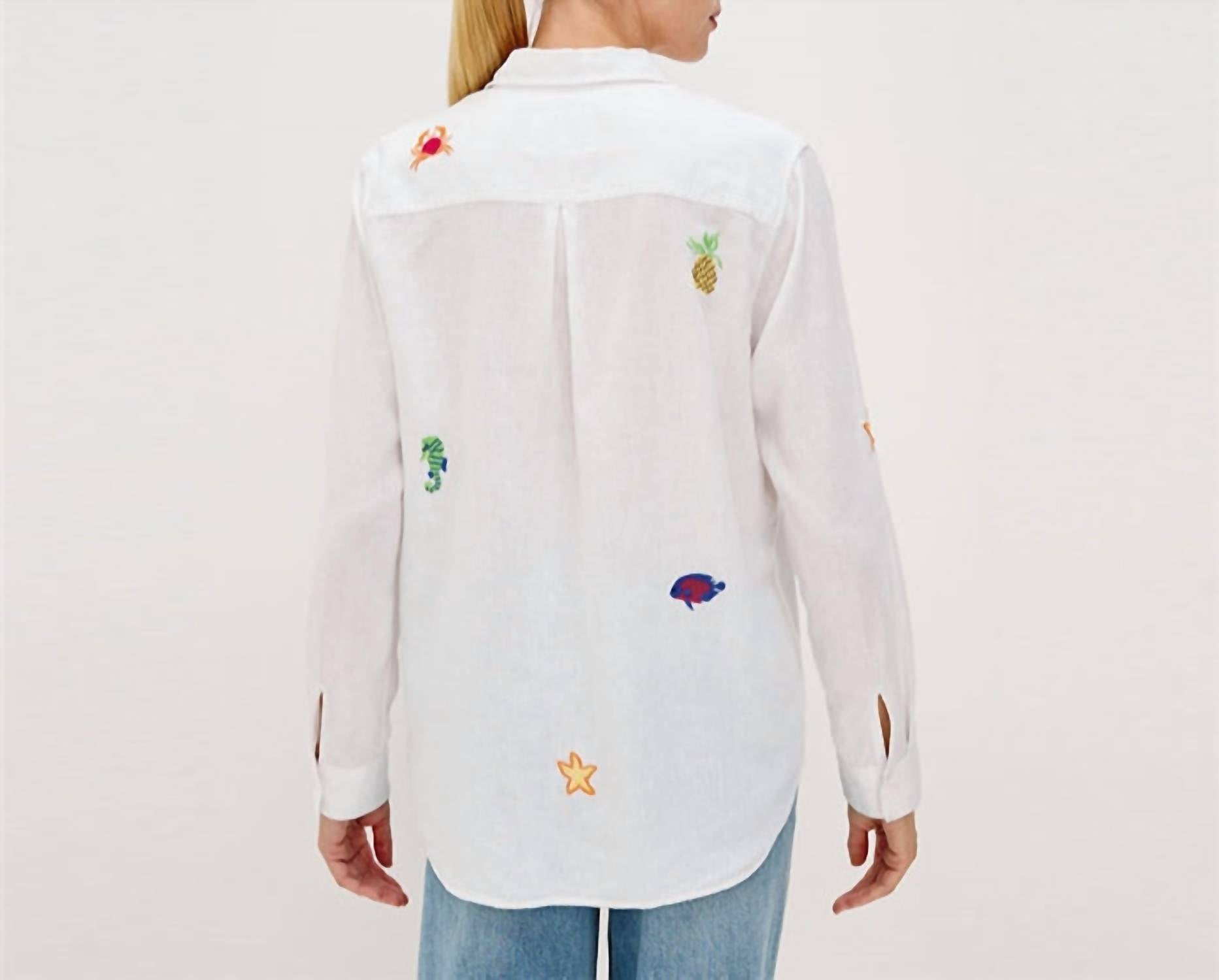 Rails - Charlie Island Embroidery Button Down