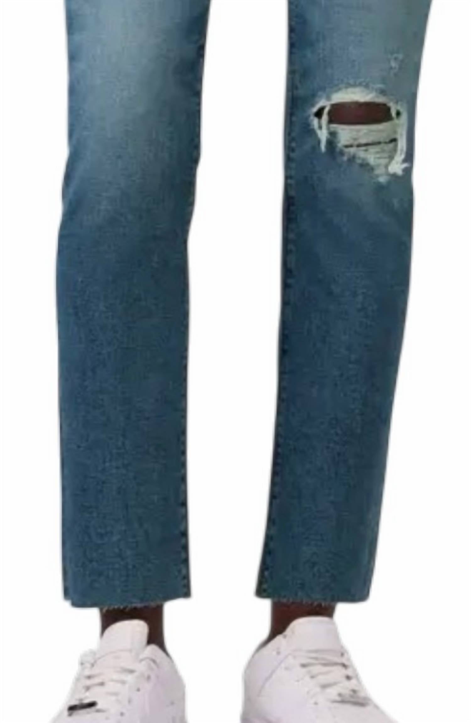 Hudson - Nico Mid Rise Straight Ankle Jeans