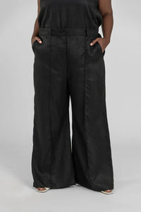 Adriana Contreras - Little Luxuries Linen Wide Leg Pants - Plus