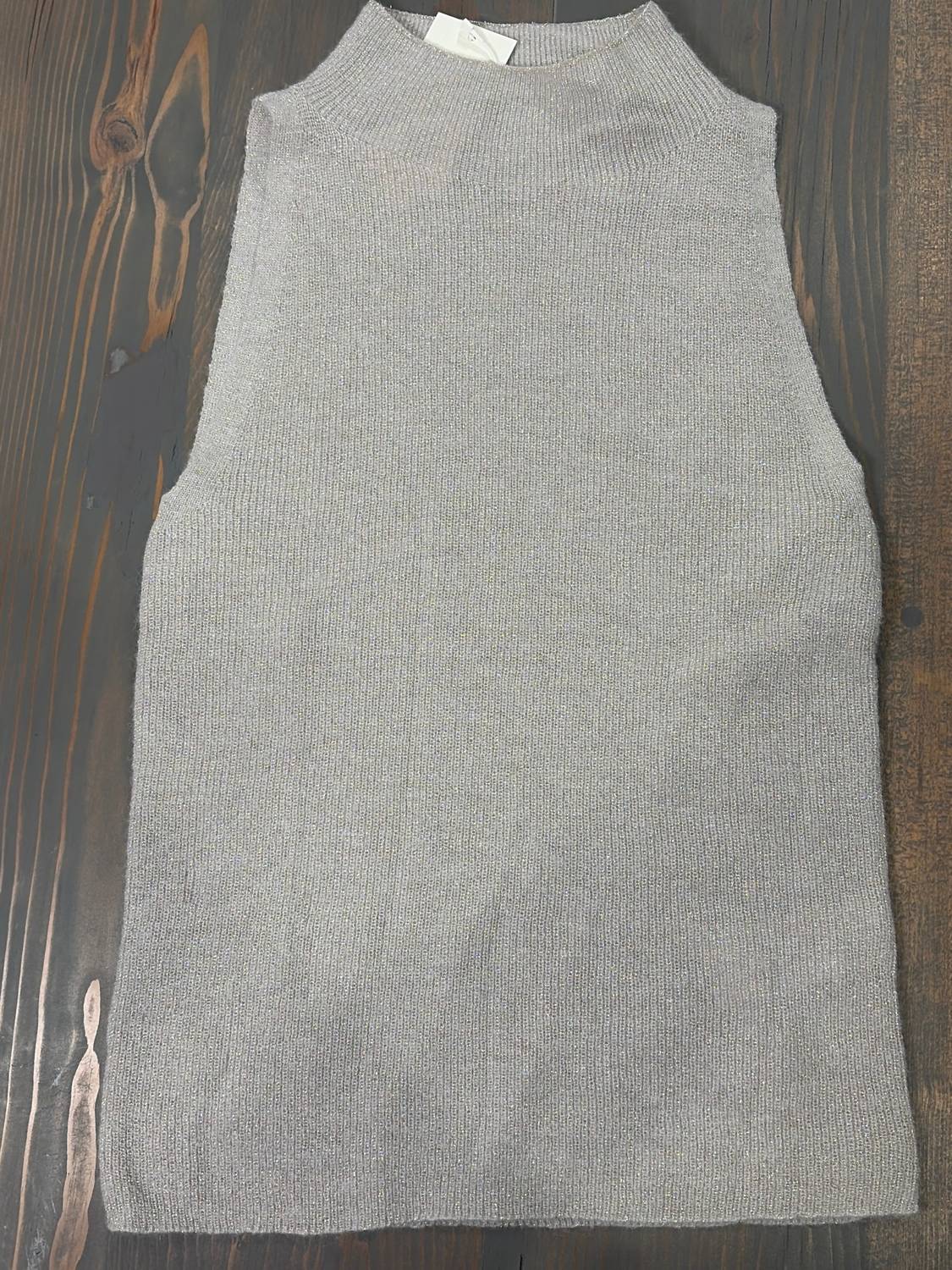 Vince - Women's Metallic Mock Neck Top