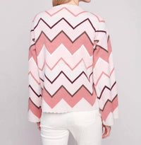 Charlie B - Jacquard Bell Sleeve Sweater