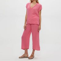 Michael Stars - Medina Cropped Gauze Pant