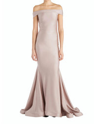 Classic Off the Shoulder Evening Gown