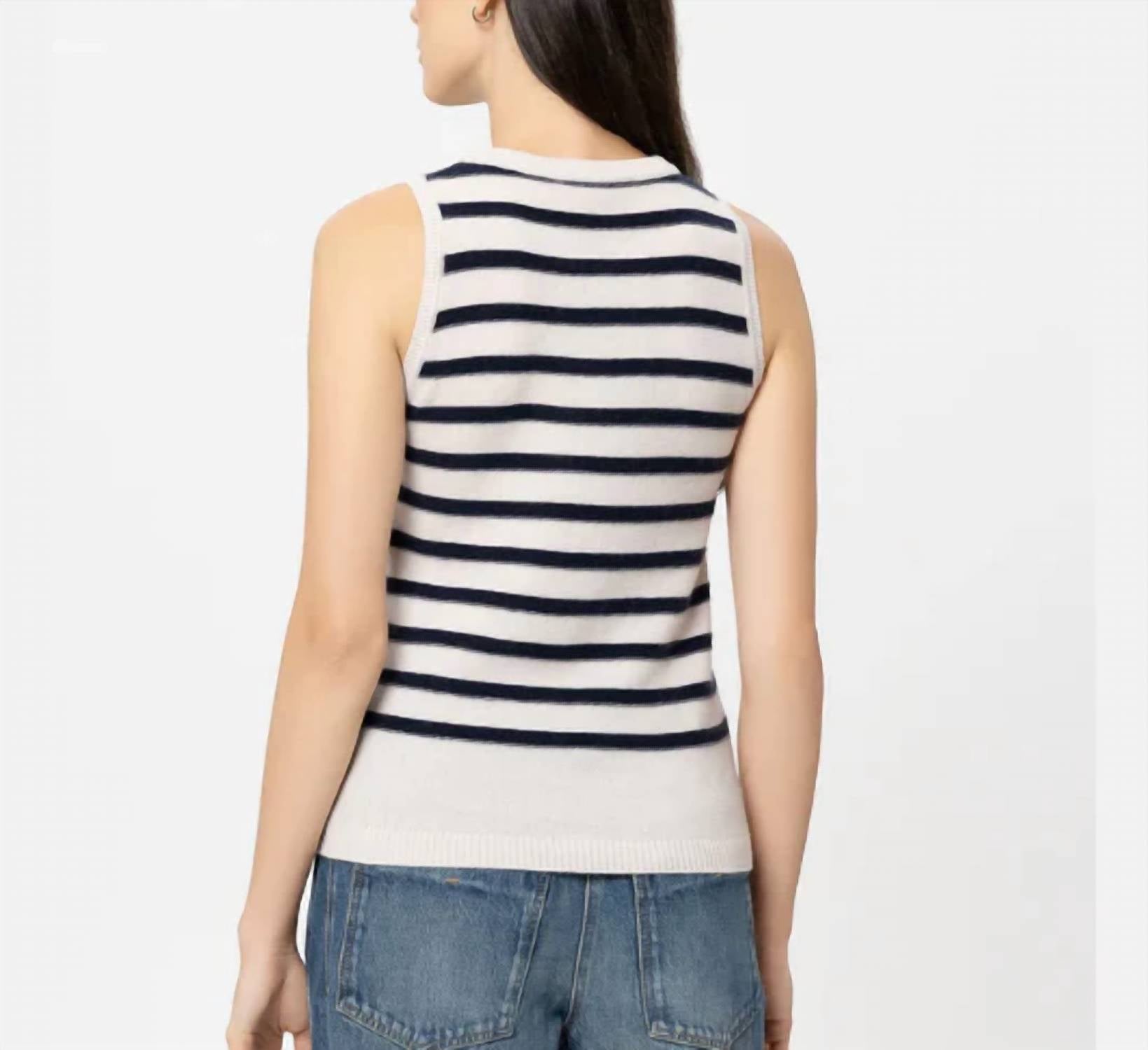 Luisa Cerano - Sleeveless Knit Pullover Sweater