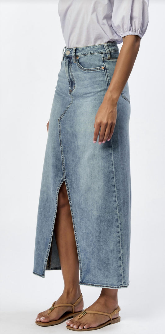 Dear John Denim - VIANNA CLEAN HEM FRONT SLIT DENIM SKIRT