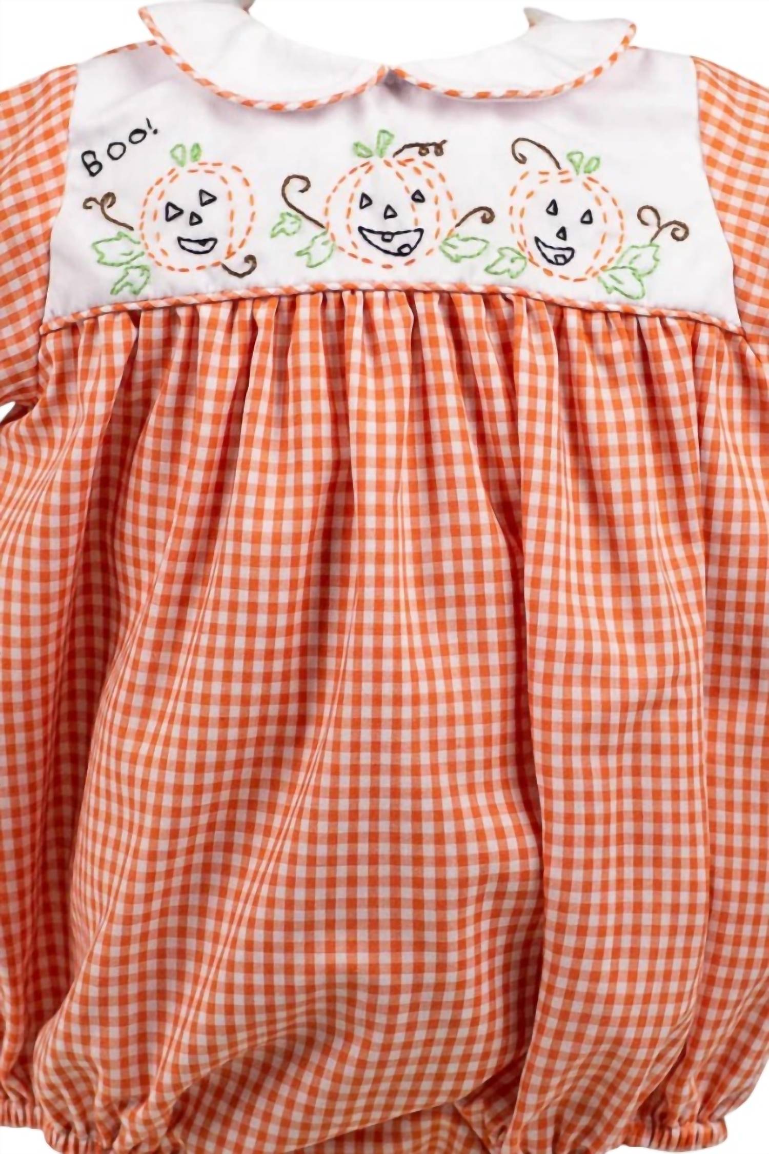 The Proper Peony - Boys Jack O’lantern Bubble Onesies