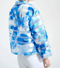 Joseph Ribkoff - Floral Shadow Stripe Jacket