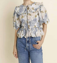 Aureum - Oversized Collar Blouse