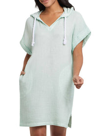 Tribal - Beach Cover Up Hooded Dress