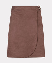 Esqualo - Overlap Suedine Skirt