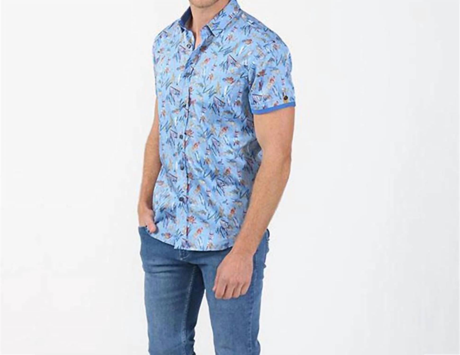 Eight X - Retro Print Short Sleeve Shirt