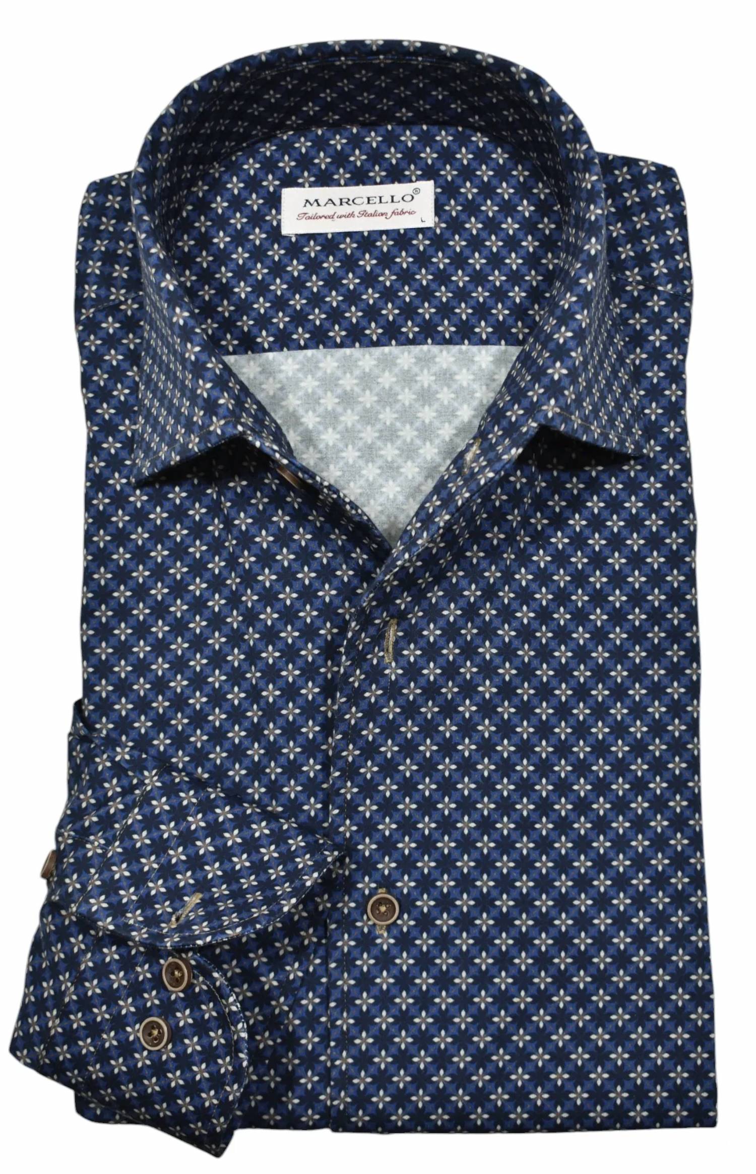 Marcello - Men's Hugo Medallion Long Sleeve Shirt