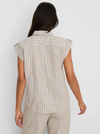Nic + Zoe - Lurex Linen Resort Shirt