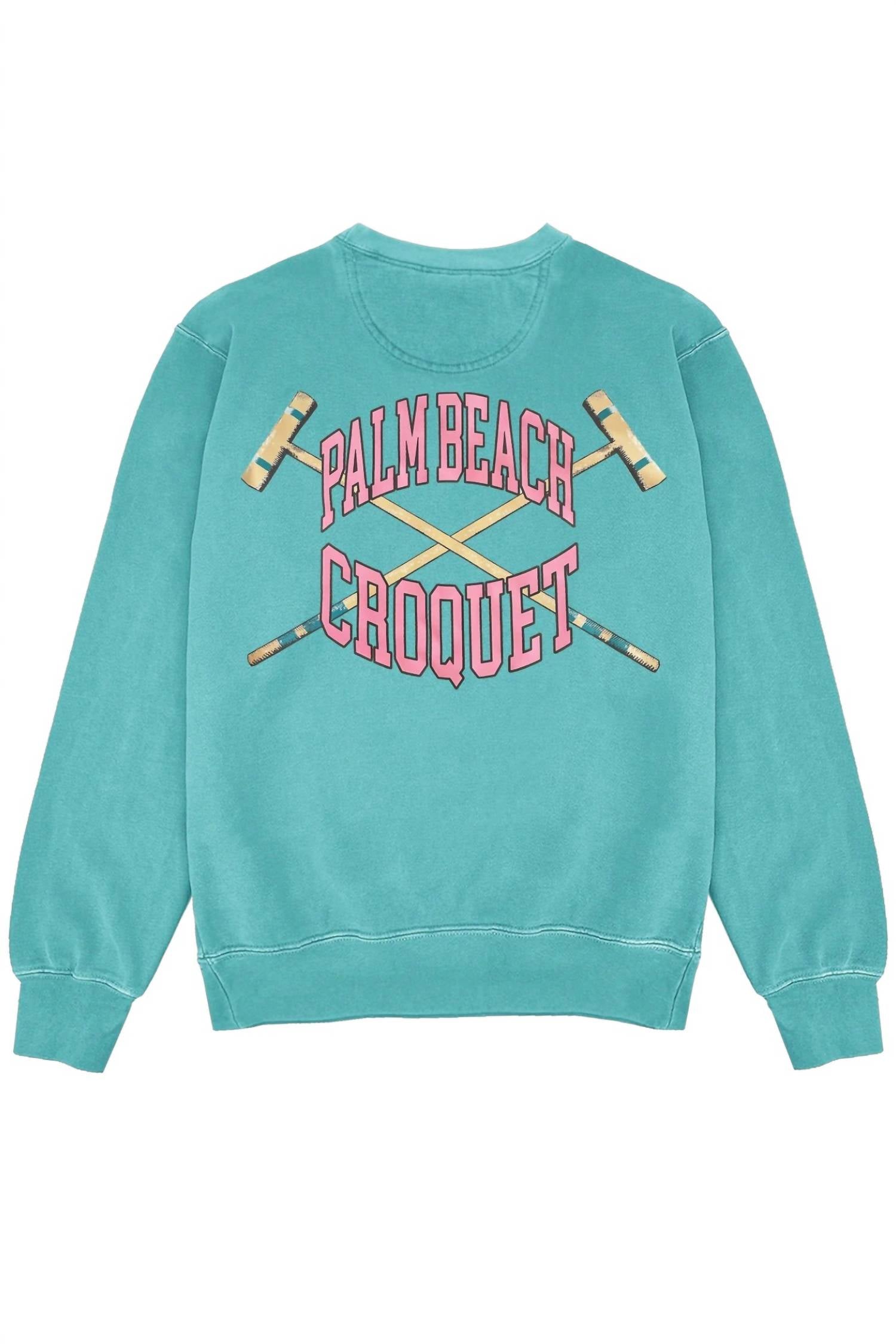 Firstport - Unisex Palm Beach Croquet Sweatshirt