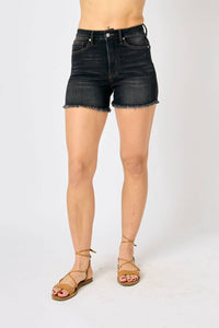 Judy Blue - Tummy Control Fray Hem Shorts