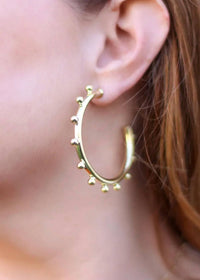 Sheila Fajl - Women's Small Merry Go Round Hoops Earrings