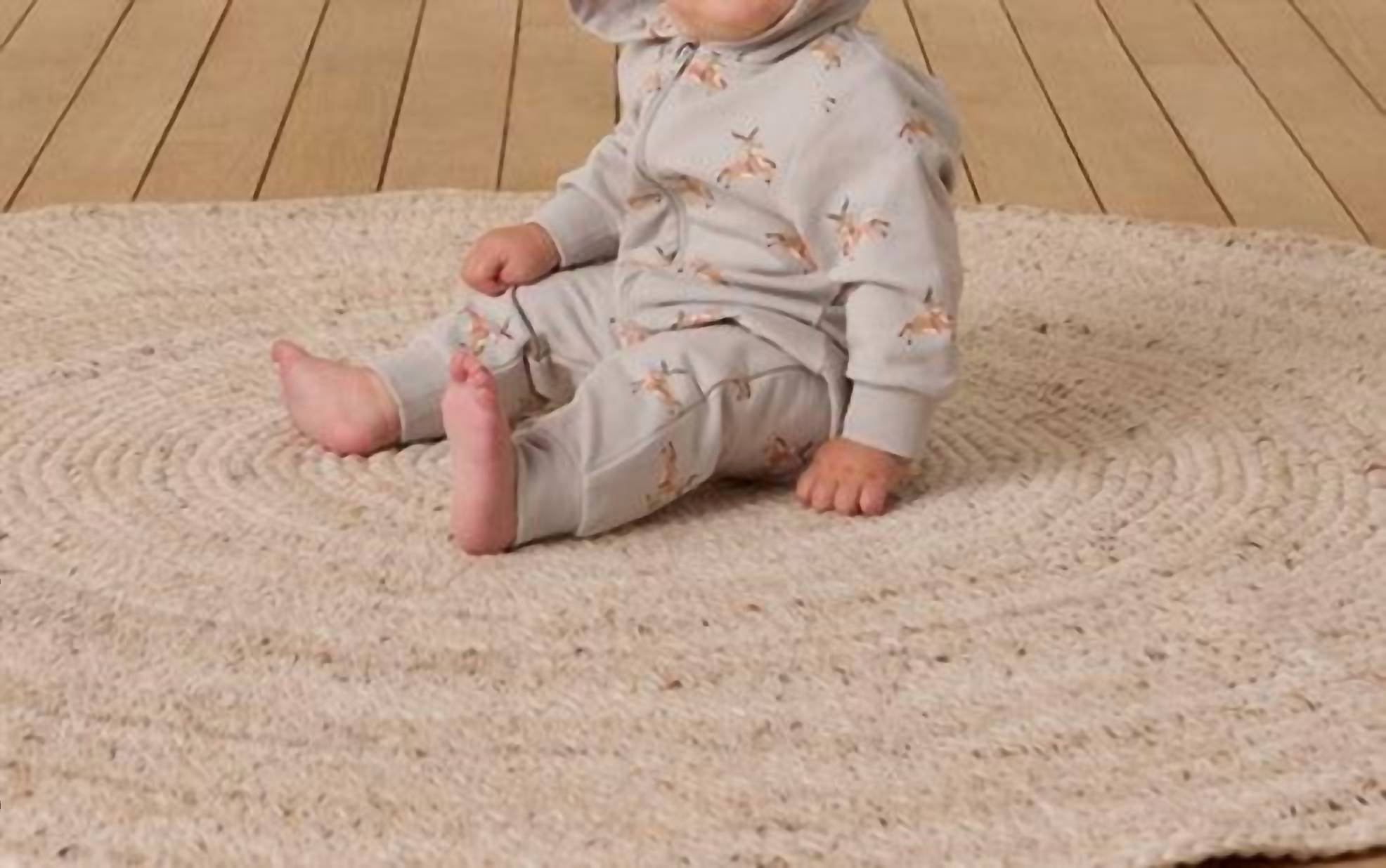 Quincy Mae Kid's Hooded Jumpsuit in reindeer - kids' item
