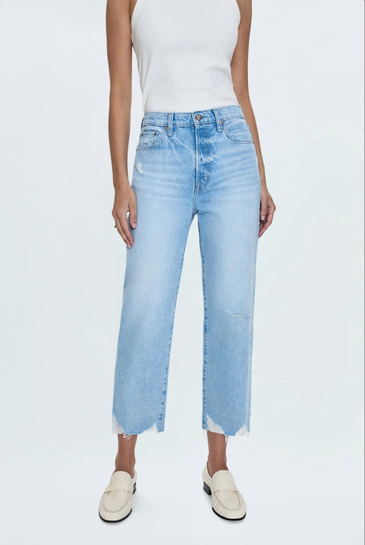 Pistola - Cassie Crop Super High Rise Straight Denim