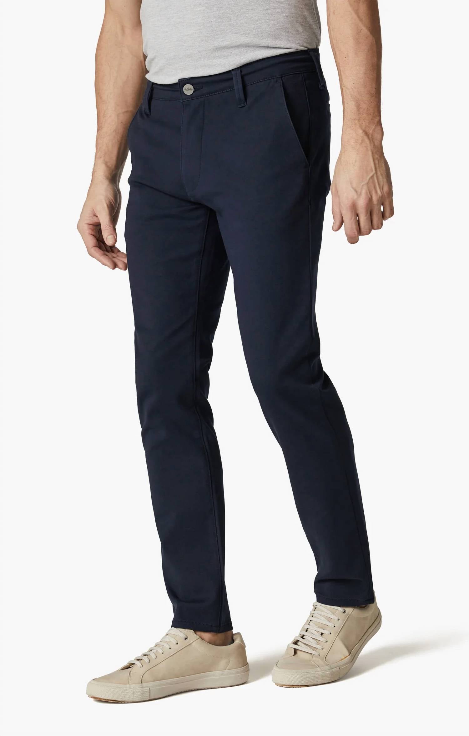 34 Heritage Verona Chino Pants in night sky high flyer - men's pants - detail view