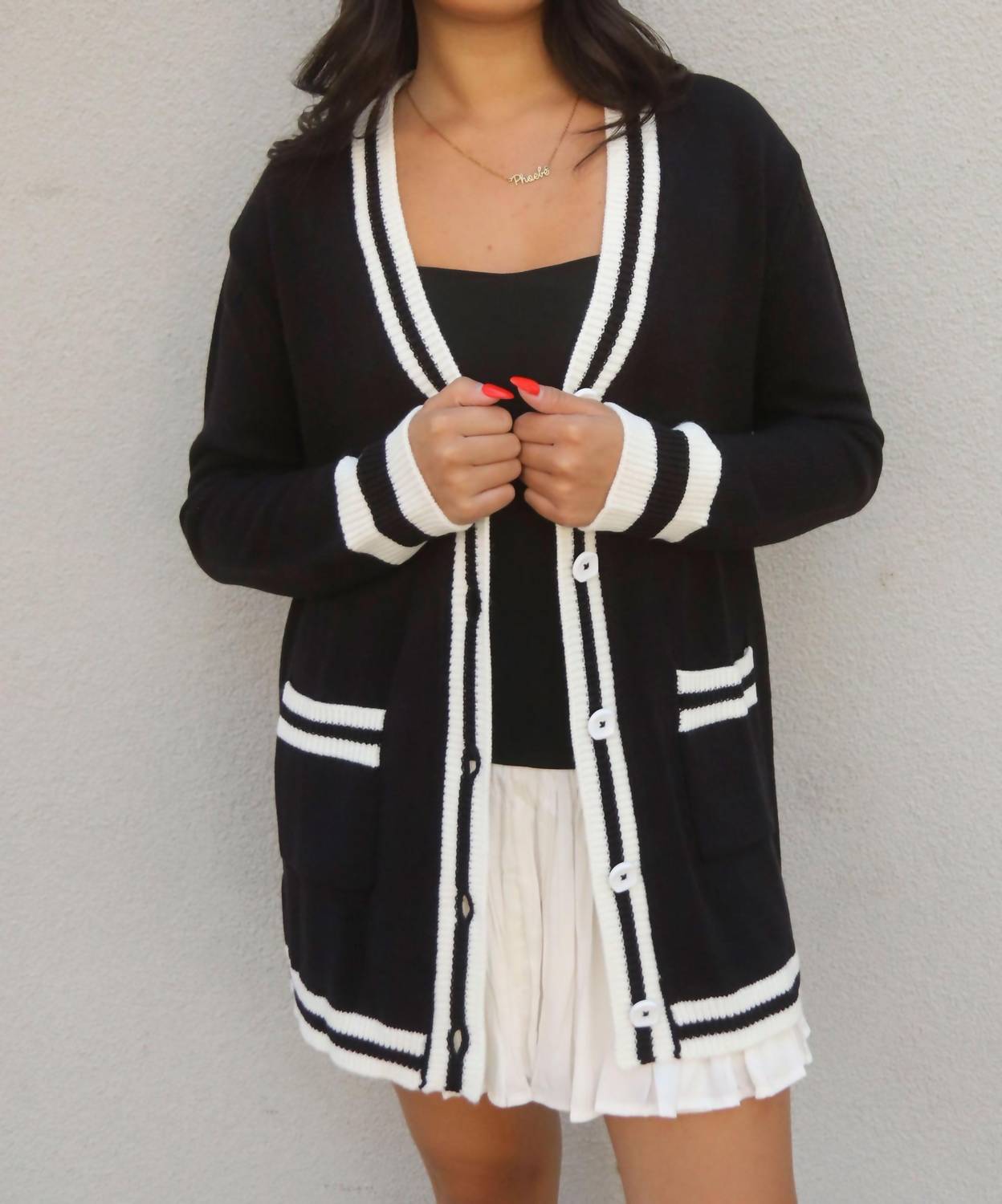 Show Me Your Mumu - Lambert Varsity Stripe Knit Cardigan
