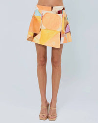 Ciebon - Abstract Mini Skort
