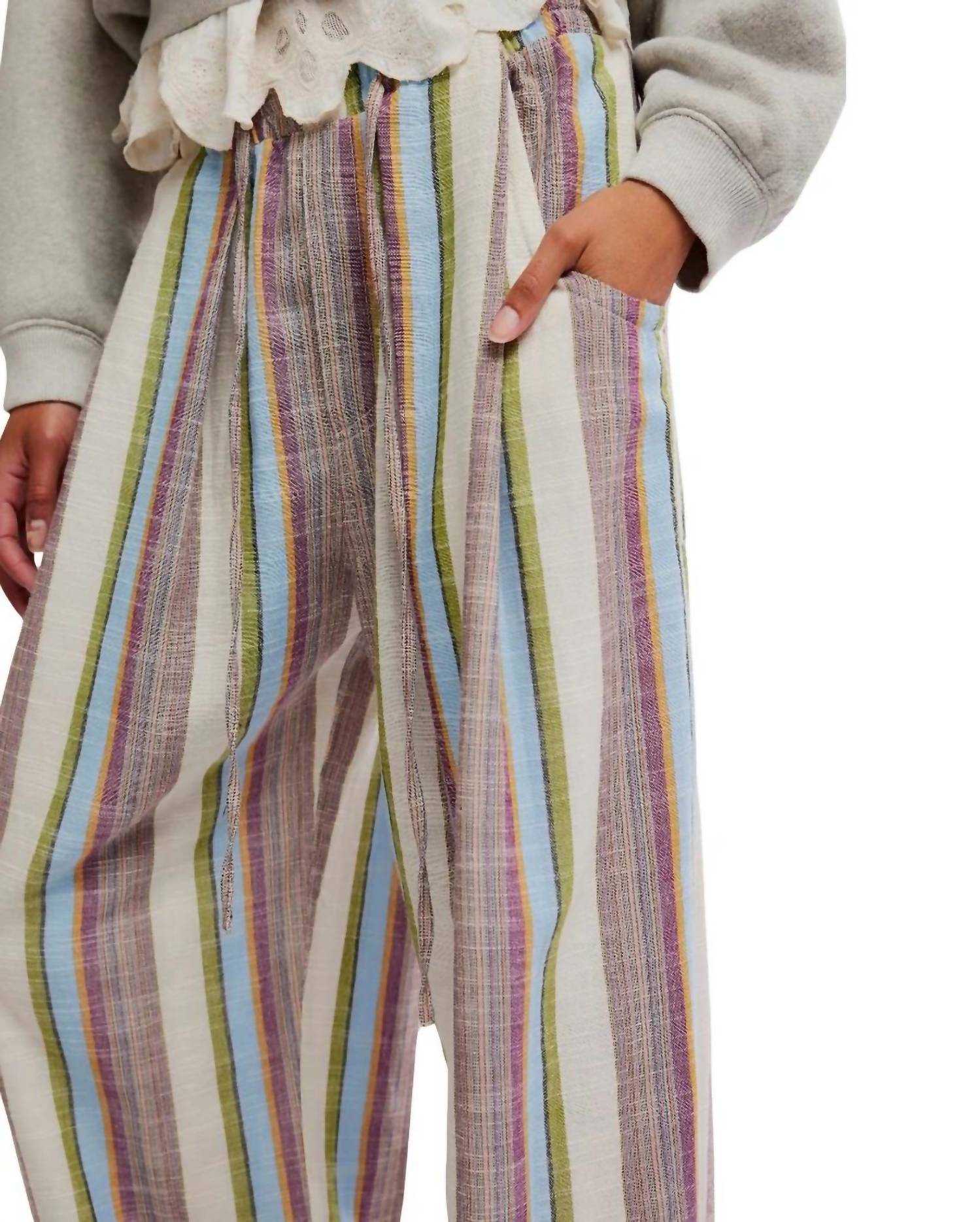 Free People - Chambers Laid Back Stripe Pull-on Pants