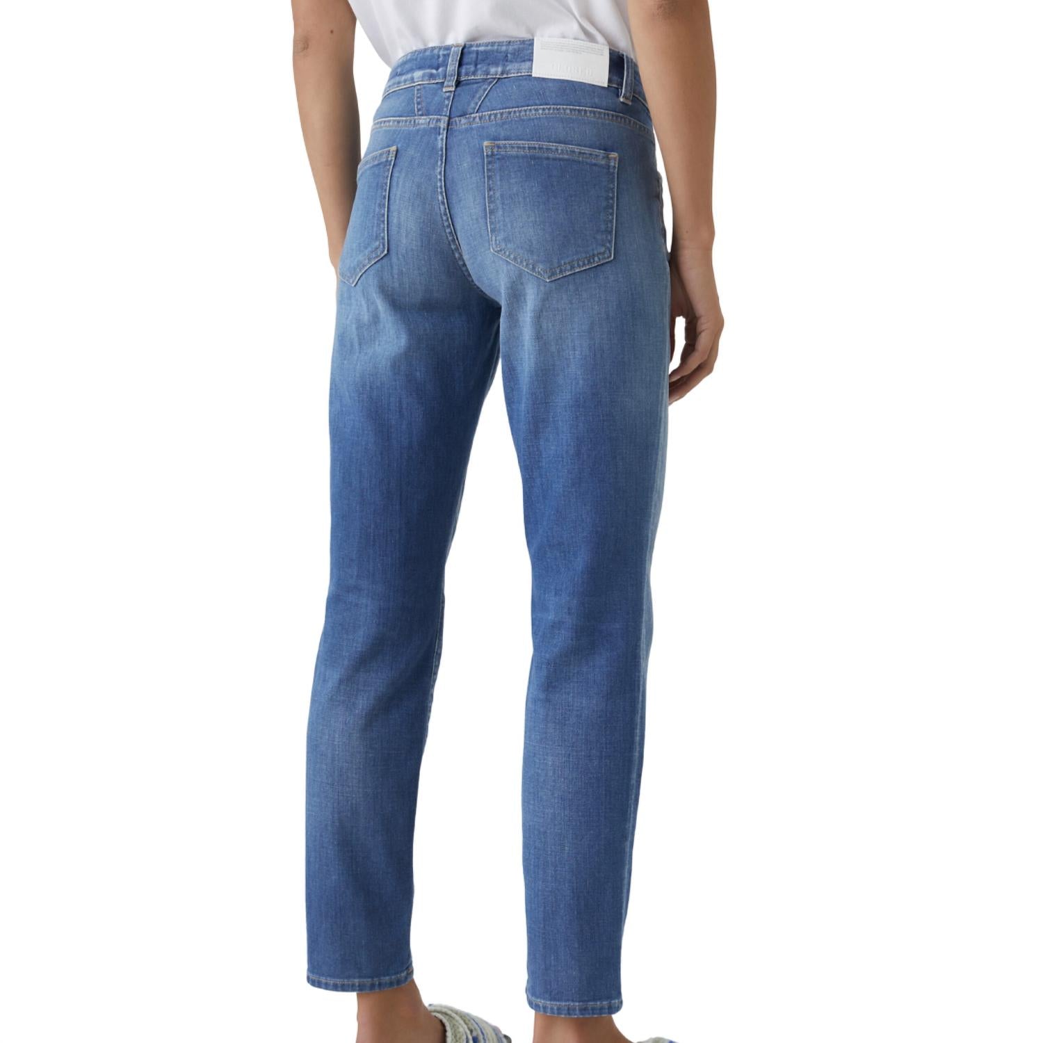 CLOSED Women's A Better Blue Baker Jean in mid blue - women's jeans - detail view