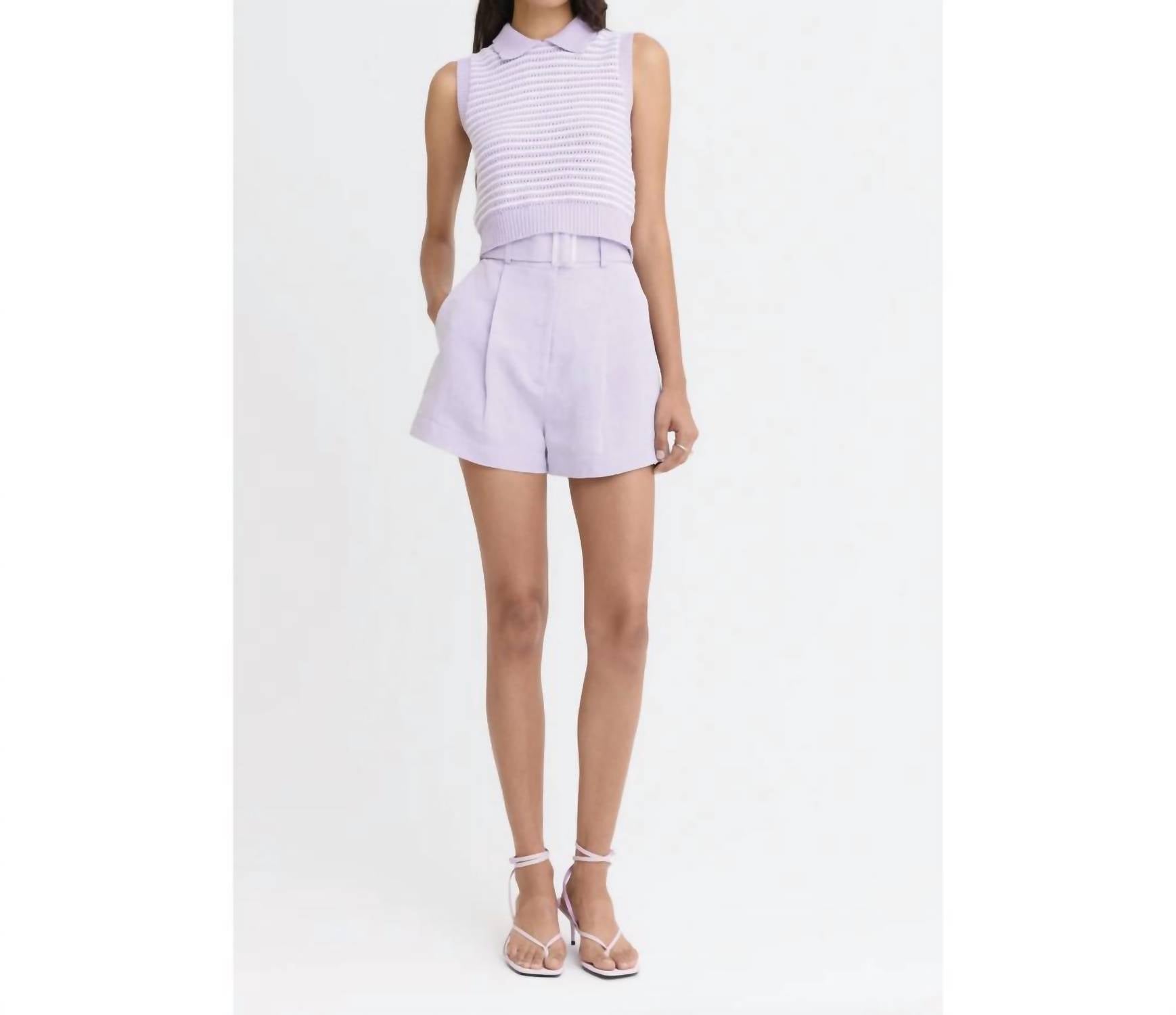 Matthew Bruch - Tencel Linen Pleated Short