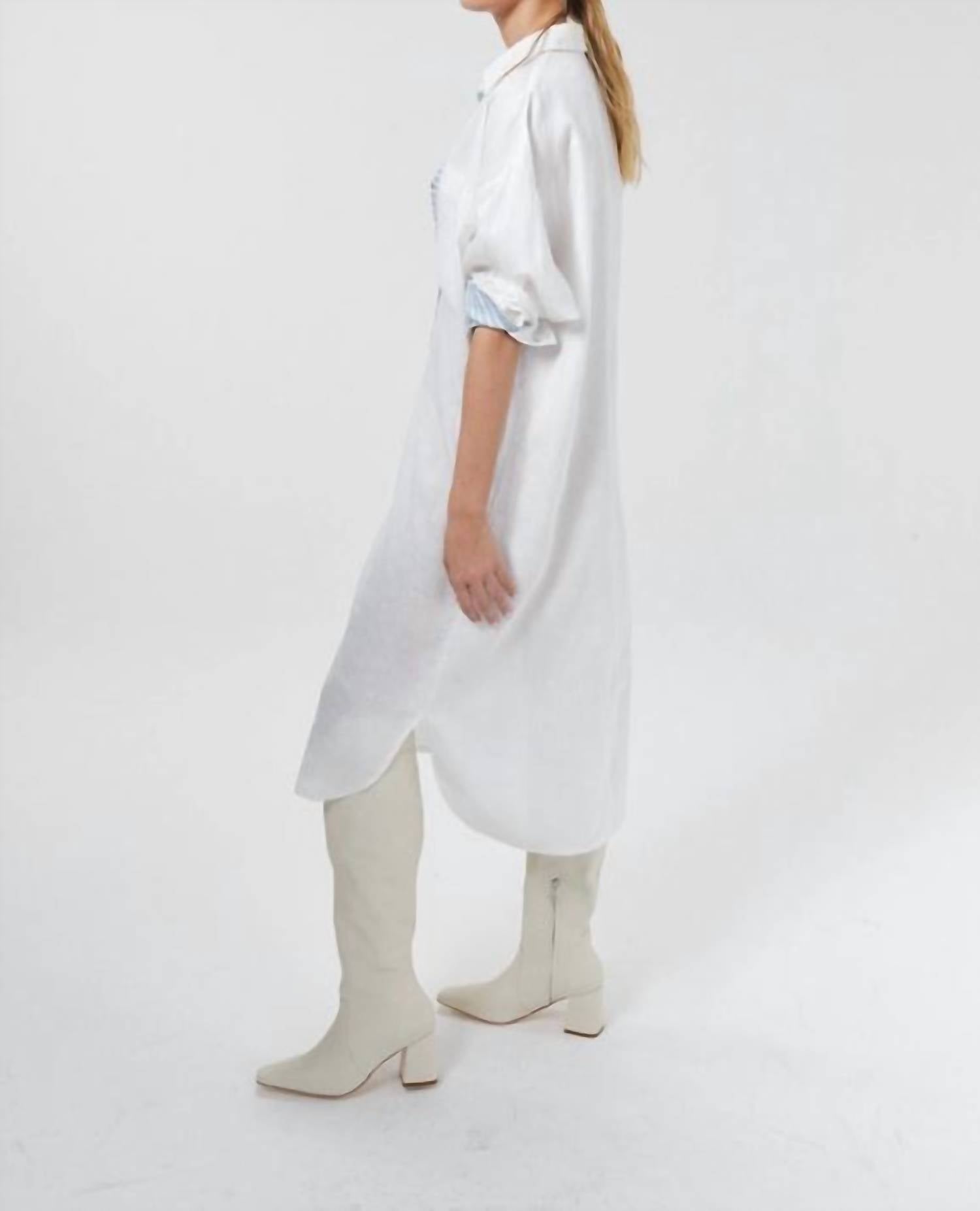 Lanthropy - Island Linen Midi Dress