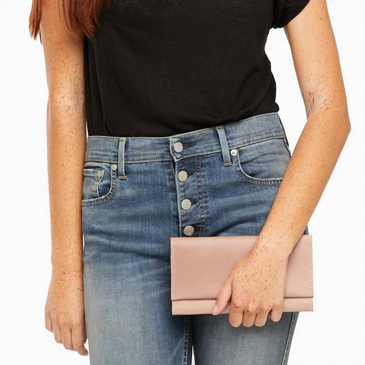 ABLE Debre Wallet in mauve - women's bag - detail view