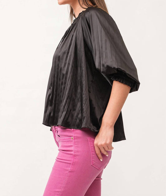 Dear John Denim - Anna Relaxed Fit Pleated Blouse