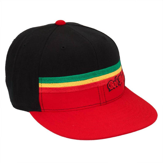 Bob Marley - Men's Rasta Stripe Fitted Baseball Hat