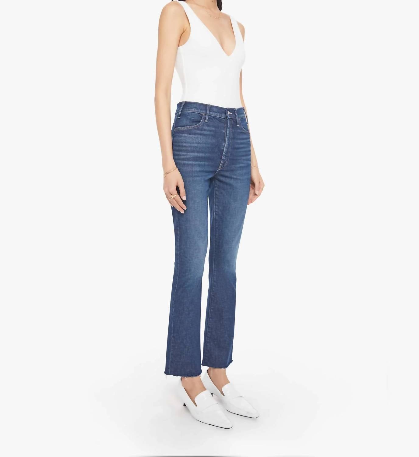 Mother - Hustler Flood Fray Jeans