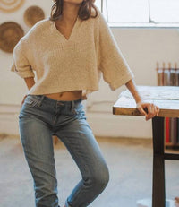 Illa Illa - Cropped Patch Sweater