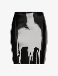 Commando - Women's Faux Patent Leather Mini Skirt