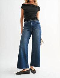 Just Black Denim - Scissor Cut Wide Leg Jean