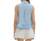 Entro - Yacht Club Ruffle Tank Top