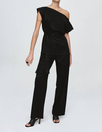 Marle Fay Top in black - women's blouse