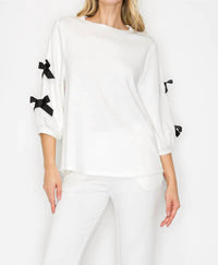 Joh - Fatimah Knit Top with Ribbons