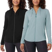 32 Degrees - Women's Full Zip Hoodie - 2-pack