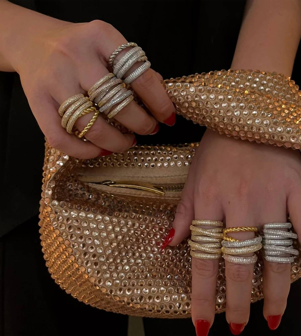 Accessory Concierge - Bling Hattie Bag