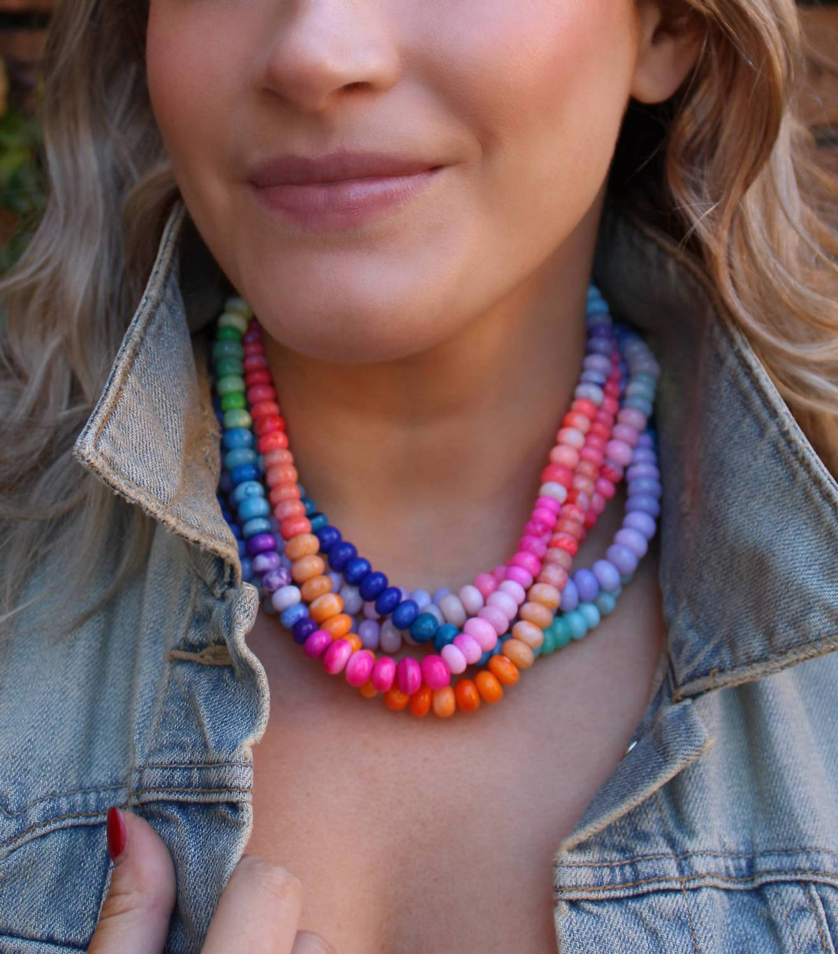 Accessory Concierge - Women's Tequila Sunrise Collar Necklace